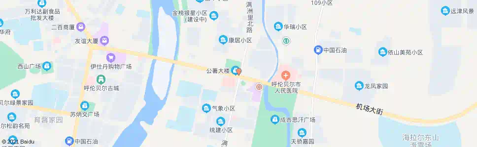 呼伦贝尔殡仪馆_公交站地图_呼伦贝尔公交_妙搜公交查询2025