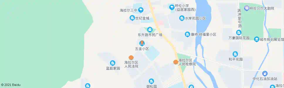 呼伦贝尔五金小区_公交站地图_呼伦贝尔公交_妙搜公交查询2025