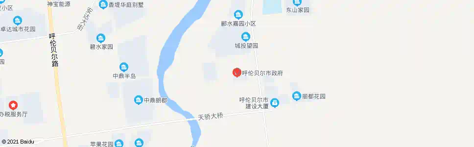 呼伦贝尔市政府_公交站地图_呼伦贝尔公交_妙搜公交查询2025