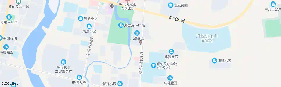 呼伦贝尔奋斗邮局_公交站地图_呼伦贝尔公交_妙搜公交查询2025