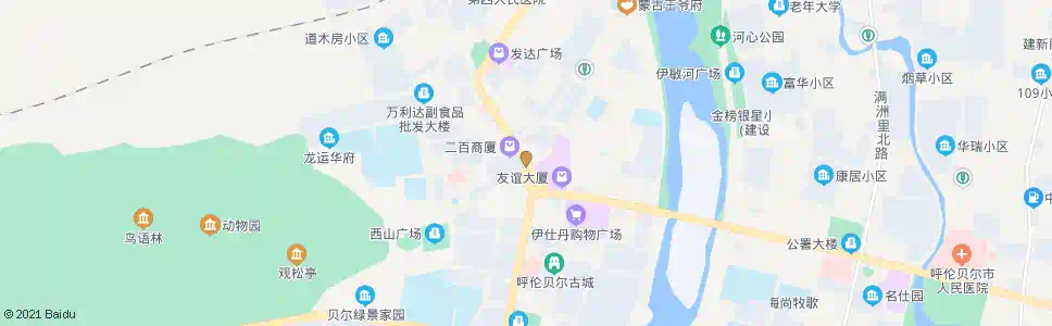 呼伦贝尔二百_公交站地图_呼伦贝尔公交_妙搜公交查询2025