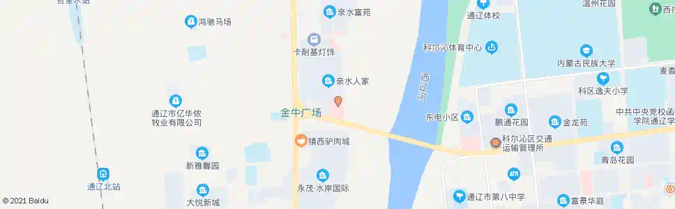 通辽河西医院_公交站地图_通辽公交_妙搜公交查询2025