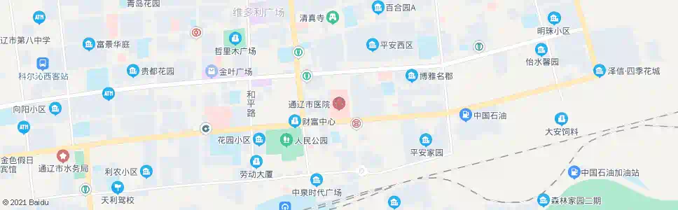 通辽市医院_公交站地图_通辽公交_妙搜公交查询2025