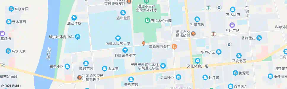 通辽西拉木伦公园_公交站地图_通辽公交_妙搜公交查询2025