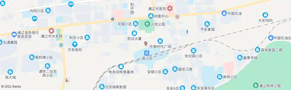 通辽二队停车场_公交站地图_通辽公交_妙搜公交查询2025