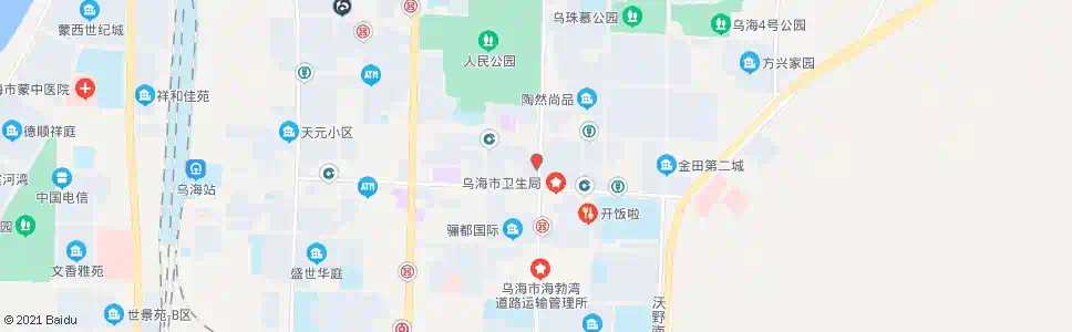 乌海博爱药店_公交站地图_乌海公交_妙搜公交查询2025