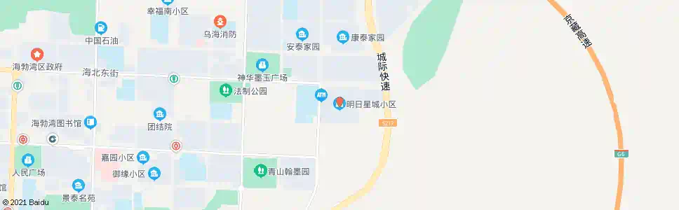 乌海明日星城小区_公交站地图_乌海公交_妙搜公交查询2025