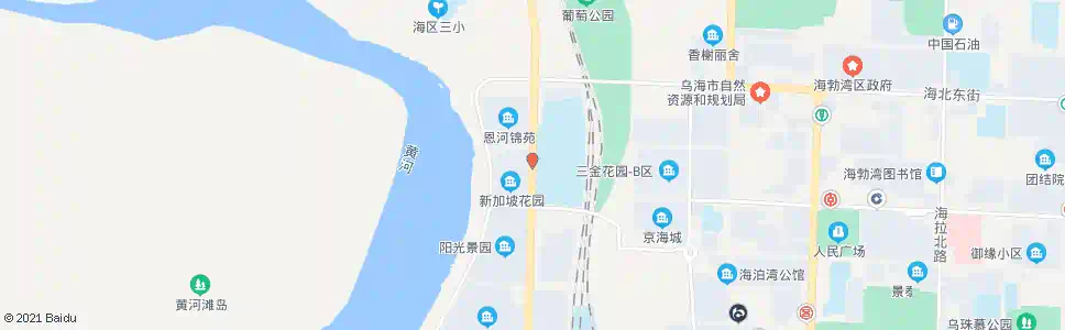 乌海滨河中学_公交站地图_乌海公交_妙搜公交查询2025