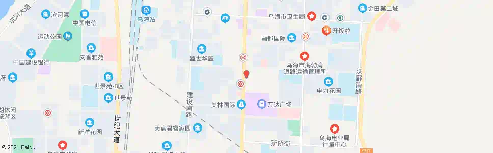 乌海海王大药店_公交站地图_乌海公交_妙搜公交查询2025