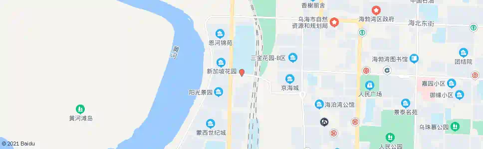 乌海滨河花园_公交站地图_乌海公交_妙搜公交查询2025