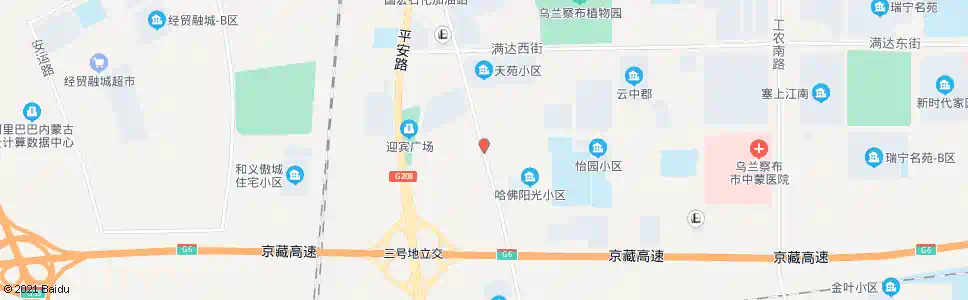 乌兰察布三号地_公交站地图_乌兰察布公交_妙搜公交查询2025