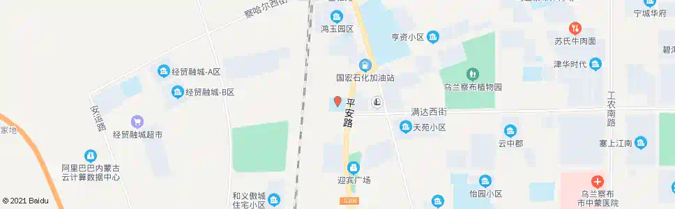 乌兰察布童星摇篮幼儿园_公交站地图_乌兰察布公交_妙搜公交查询2025