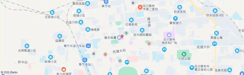 乌兰察布奥威购物广场_公交站地图_乌兰察布公交_妙搜公交查询2025