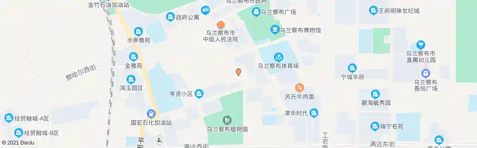 乌兰察布乌兰察布军分区_公交站地图_乌兰察布公交_妙搜公交查询2025