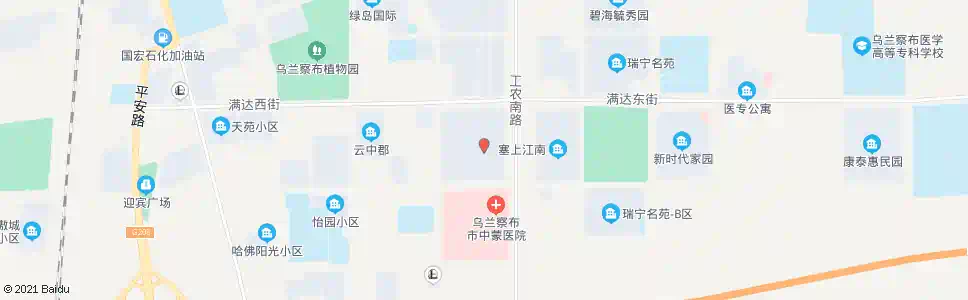 乌兰察布市公安局_公交站地图_乌兰察布公交_妙搜公交查询2025