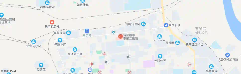 乌兰察布市第二医院_公交站地图_乌兰察布公交_妙搜公交查询2025