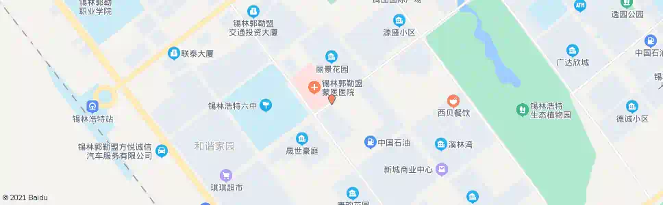 锡林郭勒西区医院_公交站地图_锡林郭勒公交_妙搜公交查询2025