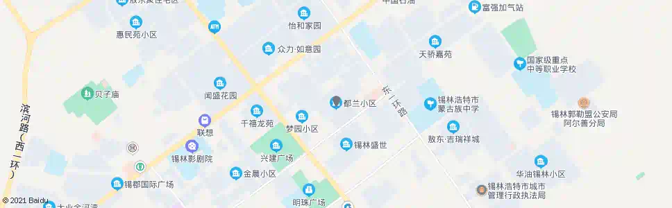 锡林郭勒都兰小区_公交站地图_锡林郭勒公交_妙搜公交查询2025
