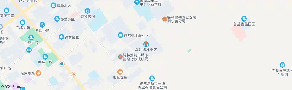 锡林郭勒华油小区_公交站地图_锡林郭勒公交_妙搜公交查询2025