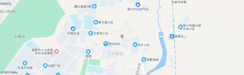 固原北塬小区_公交站地图_固原公交_妙搜公交查询2025