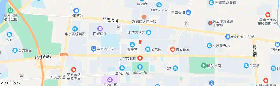 吴忠金桂苑_公交站地图_吴忠公交_妙搜公交查询2025