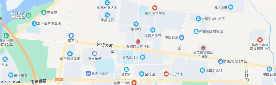 吴忠利通区法院_公交站地图_吴忠公交_妙搜公交查询2025