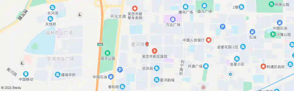 吴忠星河锦城东门_公交站地图_吴忠公交_妙搜公交查询2025