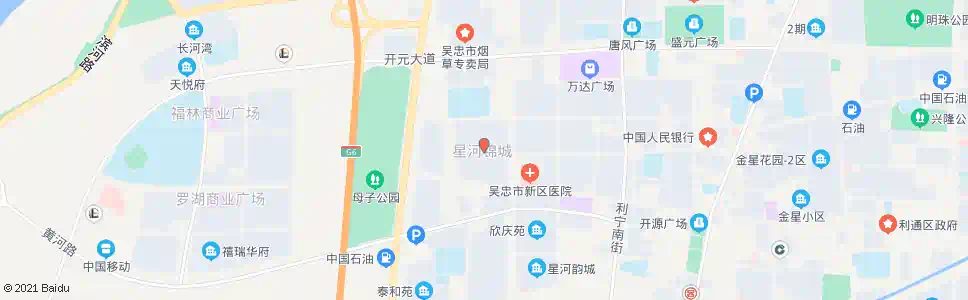 吴忠星河锦城_公交站地图_吴忠公交_妙搜公交查询2025