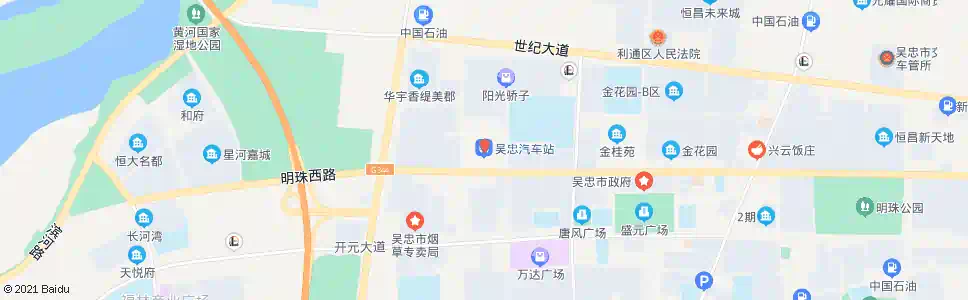 吴忠金星_公交站地图_吴忠公交_妙搜公交查询2025