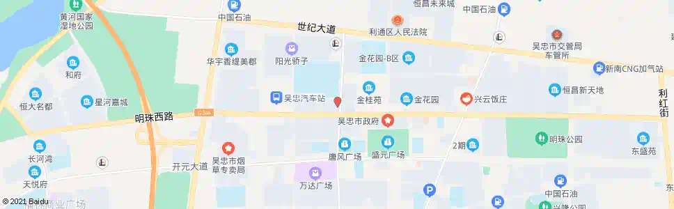 吴忠阳光骄子东门_公交站地图_吴忠公交_妙搜公交查询2025