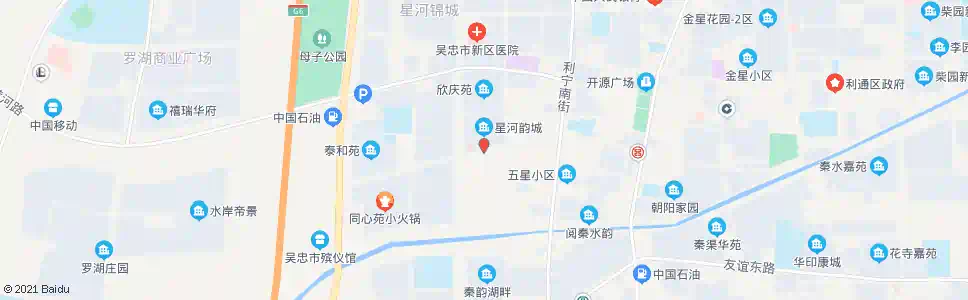 吴忠星河韵城_公交站地图_吴忠公交_妙搜公交查询2025
