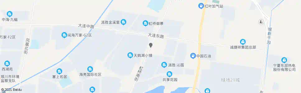 银川虹桥街大连路口_公交站地图_银川公交_妙搜公交查询2025