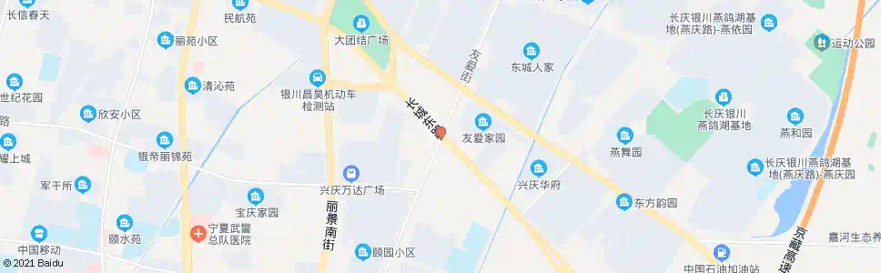 银川友爱街银古路口_公交站地图_银川公交_妙搜公交查询2025