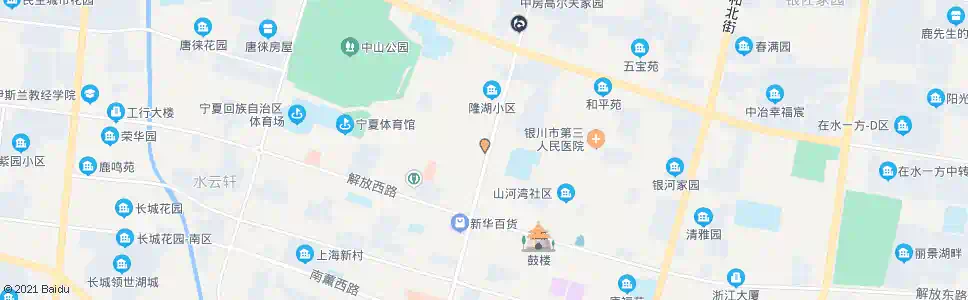 银川二十一小学_公交站地图_银川公交_妙搜公交查询2025