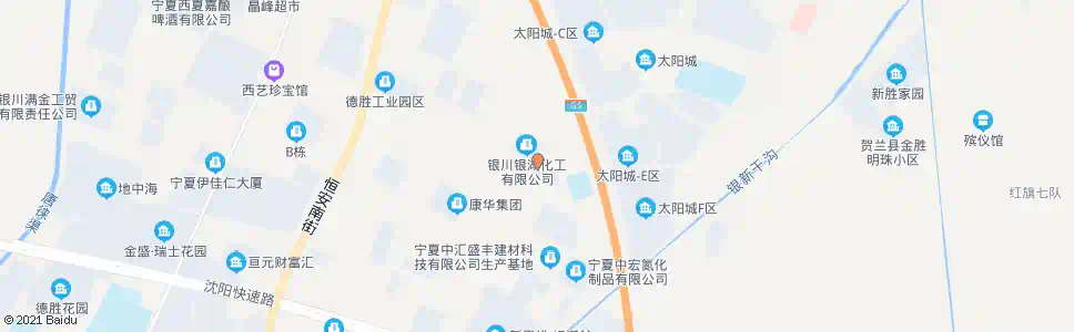 银川德鑫路口_公交站地图_银川公交_妙搜公交查询2025