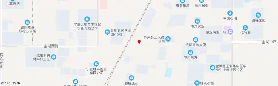 银川创业街_公交站地图_银川公交_妙搜公交查询2025