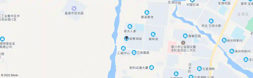 银川御景湖城_公交站地图_银川公交_妙搜公交查询2025