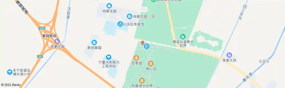 银川鸣翠湖_公交站地图_银川公交_妙搜公交查询2025