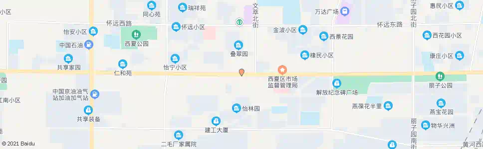 银川北京路文萃街口_公交站地图_银川公交_妙搜公交查询2025