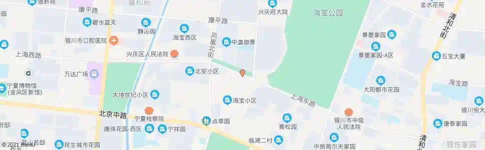 银川福星苑_公交站地图_银川公交_妙搜公交查询2025