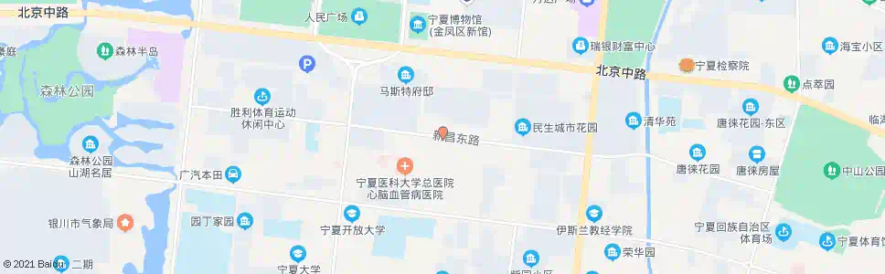 银川中国银行宁夏分行_公交站地图_银川公交_妙搜公交查询2025