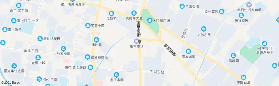 银川丽景南街_公交站地图_银川公交_妙搜公交查询2025