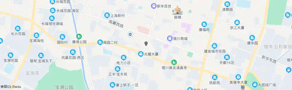 银川民族街长城路口_公交站地图_银川公交_妙搜公交查询2025