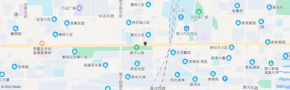 银川北京路兴州街口_公交站地图_银川公交_妙搜公交查询2025