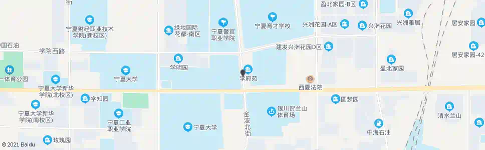 银川金波街贺兰山路口_公交站地图_银川公交_妙搜公交查询2025