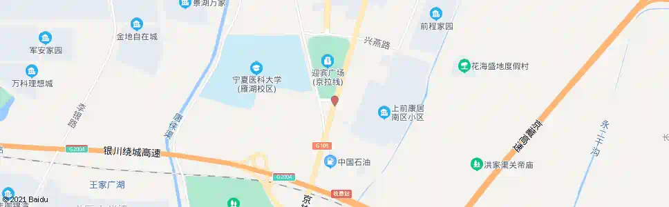 银川上前城十队_公交站地图_银川公交_妙搜公交查询2025