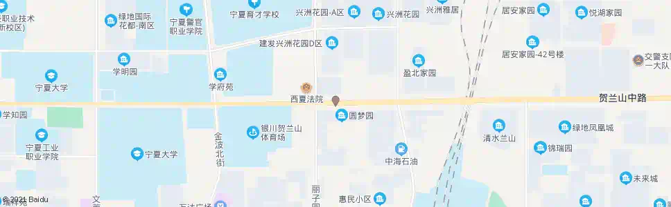 银川西夏区政府_公交站地图_银川公交_妙搜公交查询2025