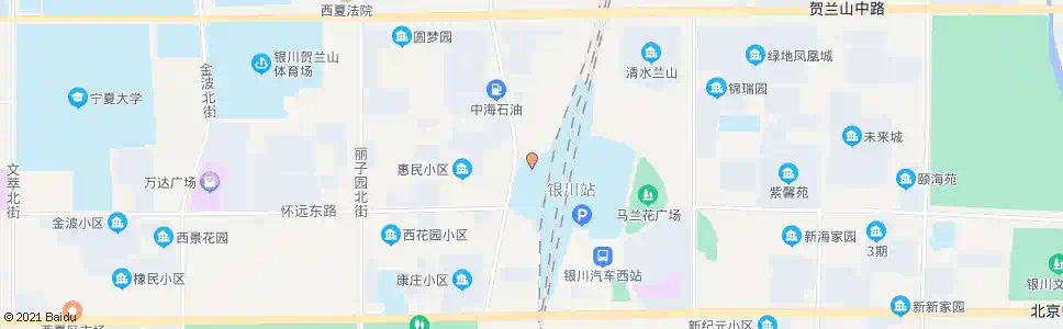 银川二分公司西_公交站地图_银川公交_妙搜公交查询2025