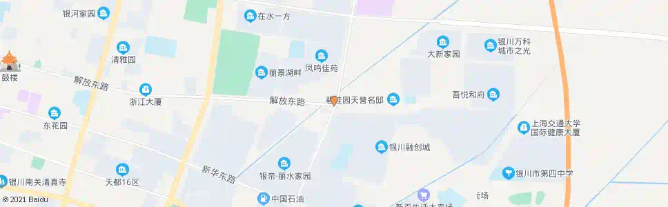 银川友爱街解放街口_公交站地图_银川公交_妙搜公交查询2025