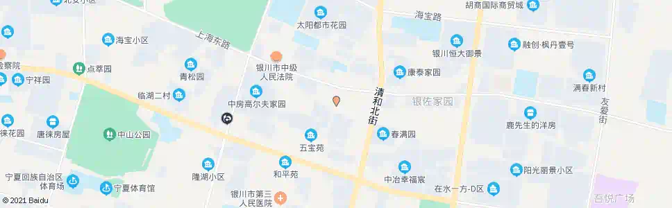 银川中山北街_公交站地图_银川公交_妙搜公交查询2025